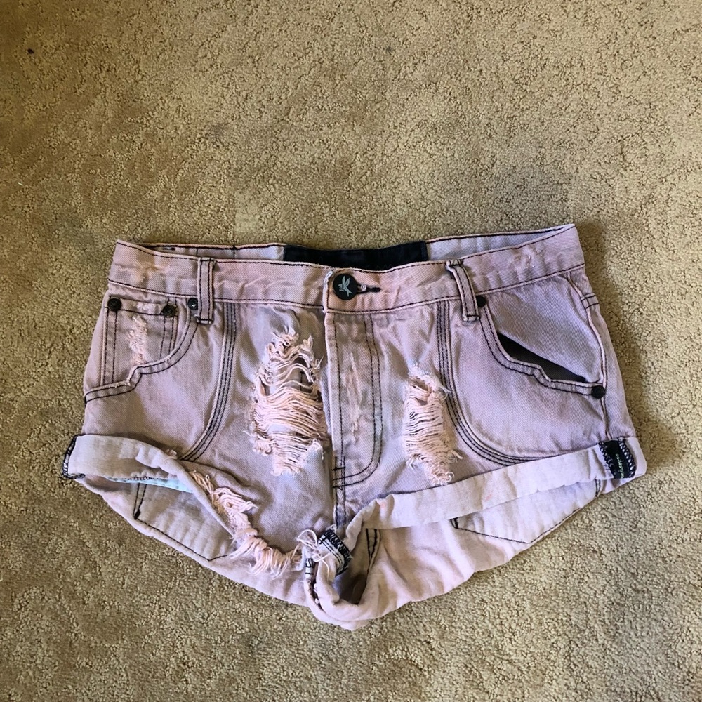 Pink One Teaspoon Shorts